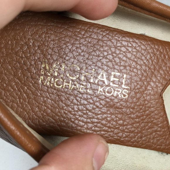 Michael Kors Leather Brown Flats Size 7 - Picture 6 of 12